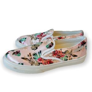 Guess Pink Floral Slip-On Sneakers